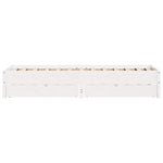 Bed Frame without Mattress White 90x190 cm Single Solid Wood Pine 3301732