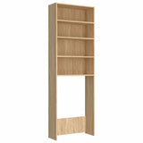 Washing Machine Cabinet Sonoma Oak 64x24x190 cm 808407
