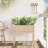 Garden Planter with Legs 70x31x70 cm Solid Wood Pine 837554