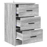 Bedside Cabinet Grey sonoma 38 x 38 x 66 cm Engineered wood 883380