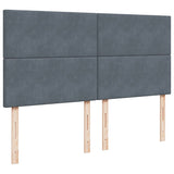 Ottoman Bed with Mattresses Dark Grey 180x200cm Velvet 3313416