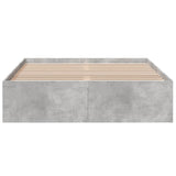 Bed Frame without Mattress Concrete Grey 135x190 cm Double 3281038