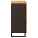 Side Cabinet with Door Brown 60 x 33 x 75 cm Solid Mango Wood 4018322