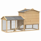 Chicken Coop 2 pcs Brown Solid Pine Wood 3388343
