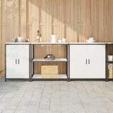 Kitchen Storage Set HATTEM 3 pcs White Cold-rolled Steel 3392674