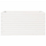 Garden Planter White 90x60x45.5 cm Solid Wood Pine 847279