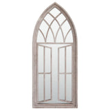 Garden Mirror Sand 70x30 cm Iron for Outdoor Use 318363