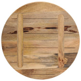 ZNTS Table Top Ø 50x2.5 cm Round Solid Wood Rough Mango 370004