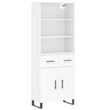 Highboard White 69.5x34x180 cm Engineered Wood 3200537