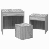 Nesting Tables 3 pcs Grey Sonoma Engineered Wood 815226