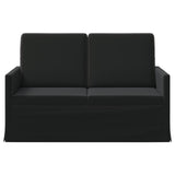 2 Seater Sofa Black 130 x 81 x 82 cm Velvet 42041060