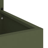 Garden Privacy Screen Olive green 50 x 150 cm Cold-rolled steel 876479