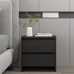 Bedside Cabinets 2 pcs Black 45x34.5x44.5 cm Engineered Wood 809848
