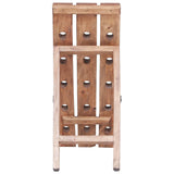 ZNTS Wine Rack for 15 Bottles 26x50x70 cm Solid Mahogany Wood 283900