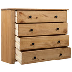 Side Cabinet 80x40x73 cm Pine Panama Range 282658