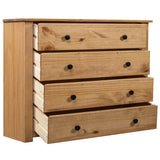 Side Cabinet 80x40x73 cm Pine Panama Range 282658