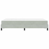 Box Spring Bed with Mattress Light Grey 120 x 210 cm Fabric 3398737