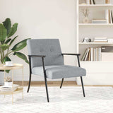 Armchair Light Grey 59 x 75 x 78 cm Fabric 42017690