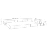 Dog Kennel Silver 90 m Steel 3082196