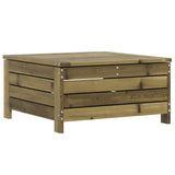 Garden Footstool 62x63.5x32 cm Impregnated Wood Pine 844902