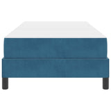 Box Spring Bed with Mattress Dark Blue 80 x 220 cm Fabric 3398771