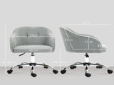 Teddy Fleece Swivel Office Chair - Grey T3398P377439