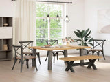 Dining Bench NOAIN 120 x 41 x 45 cm Solid Pine Wood Natural 42020927