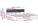 Bed Frame with Storage and Headboard Smoked Oak Engineered Wood 3414435