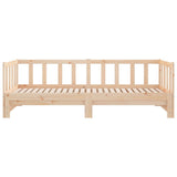 Day Bed with Trundle without Mattress 90x200 cm Solid Wood 836156