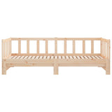 Day Bed with Trundle without Mattress 90x200 cm Solid Wood 836156