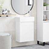 Bathroom Vanity Unit with Tap White 45.5 x 22.5 x 84 cm 889511