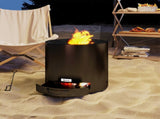 Metal Wood- Pit with Fire Poker - Black T3398P377727