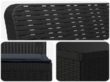 3-Seater Garden Sofa with Cushions Rattan Look PP Anthracite 3443821