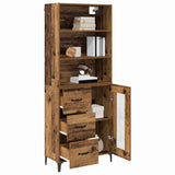 Highboard Old Wood 69.5 x 34 x 180 cm Engineered Wood 3415647