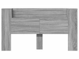 Storage Headboard with LED Grey Sonoma Engineered Wood 3418670