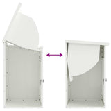 Parcel Drop Box with Storage White 47.5 x 38 x 59 cm Steel 874941