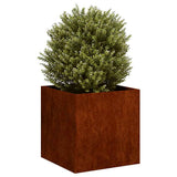 Planter Rusty 40x40x40 cm Weathering Steel 860667