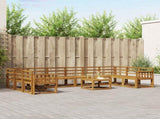 Outdoor Sofa Set 11 pcs Natural Solid Acacia Wood 3367082