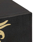 Sideboard with Shelf Black 90 x 33 x 75 cm Solid Mango Wood 4018836