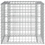 Garden Bench with Gabion Basket Impregnated Wood Pine 3196244