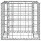 Garden Bench with Gabion Basket Impregnated Wood Pine 3196244