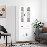 Highboard White 69.5x34x180 cm Engineered Wood 3198545