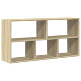 Wall Shelf Sonoma Oak 100x25x50 cm Engineered Wood 853274