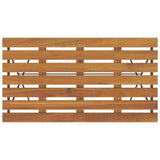 Folding Bistro Set Natural wood and black 3152099