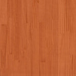 Family Bed Frame No Mattress Wax Brown 240x200 cm Solid Wood Pine 3324573