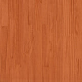 Family Bed Frame No Mattress Wax Brown 240x200 cm Solid Wood Pine 3324573