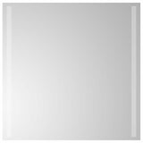 LED Bathroom Mirror Transparent 60 x 60 cm Tempered Glass 42045790