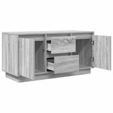 TV Cabinet with LED Lights Grey Sonoma 100x41x50 cm 861414
