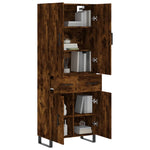 Highboard Smoked Oak 69.5x34x180 cm Engineered Wood 3198174