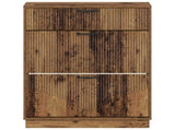 Shoe Cabinet HOORN 78 x 24 x 100 cm Engineered Wood Old Wood 897323